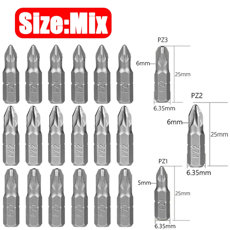 

Набор стальных отверток PZ1 PZ2 PZ3 S2 для дерева