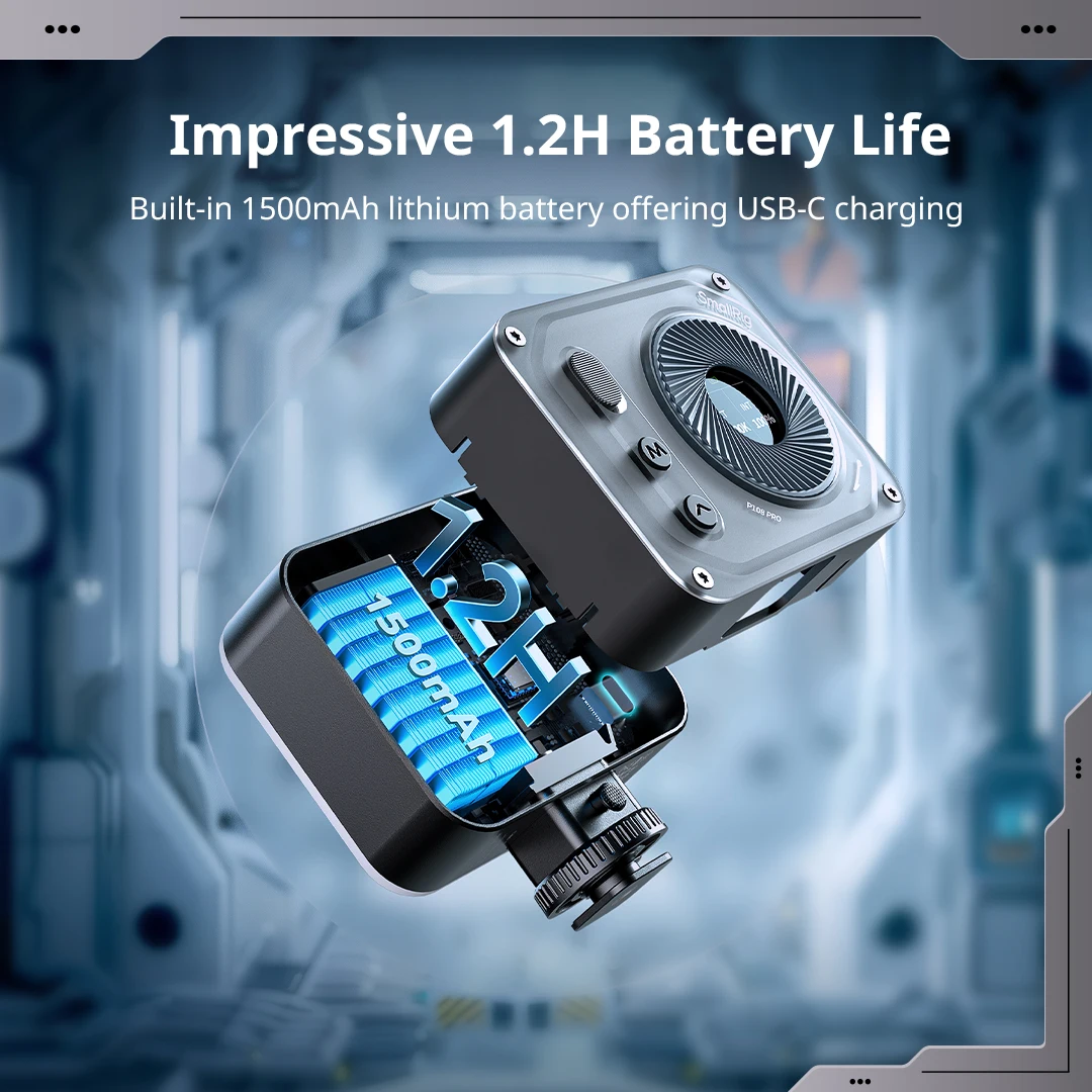 SmallRig P108 Pro mini RGB Φ 2500K-6500K Полная Цветовая фотография для коротких