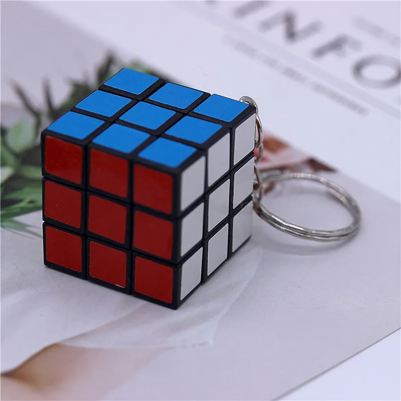 Необычный брелок для ключей в виде магического куба женщин и мужчин маленькие