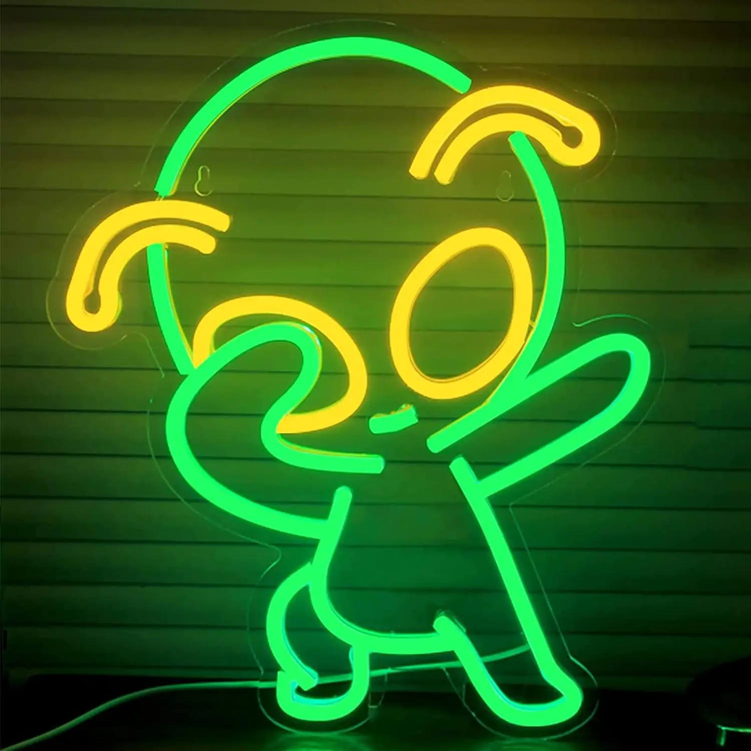 

Неоновая вывеска Зеленый Инопланетянин