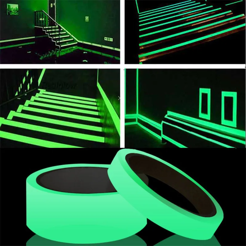 

5*500CM Luminous Tapes Waterproof Fluorescent Night Self-adhesive Glow In The Dark Sticker Tape Safety Security Home Decoration
