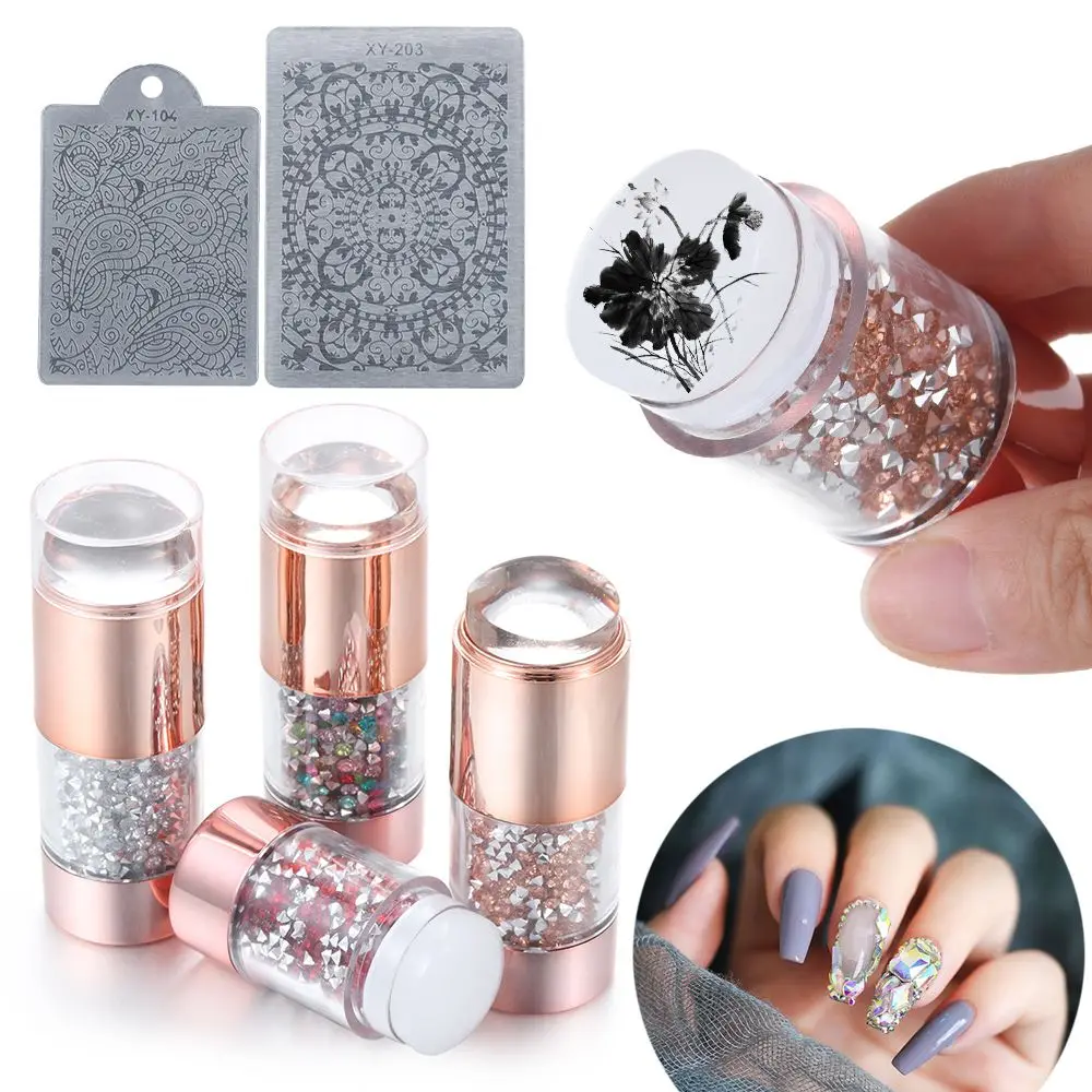 

1 Набор, силиконовые трафареты для стемпинга ногтей