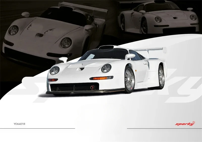 Sparky Tiny Exclusive 1:64 GT1 Белая литая под давлением модель автомобиля