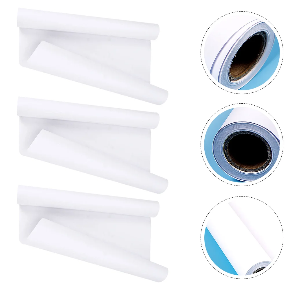

3 Rolls Practical Durable Premium Painting Paper Drawing Paper for Teaching Kids