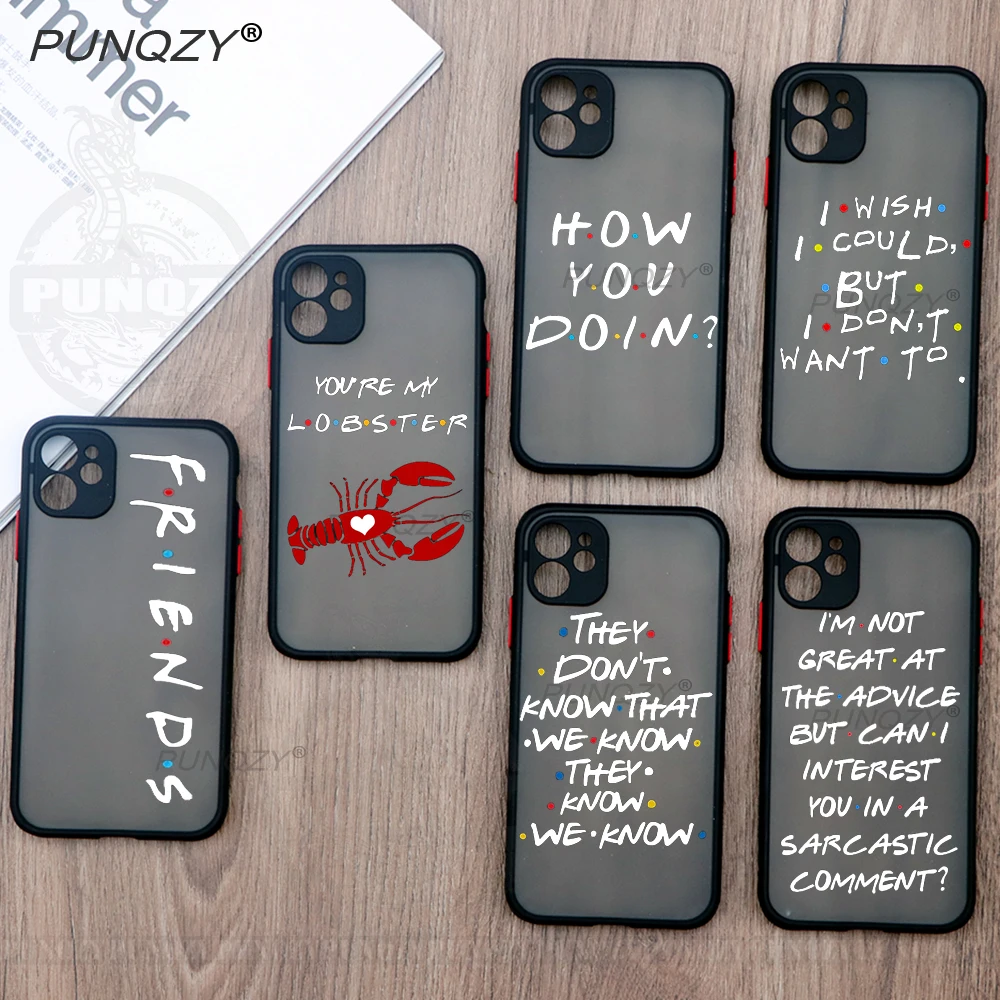 

PUNQZY кофе друзья ТВ шоу клиент высокое качество телефонный чехол для iPhone 14 13 12 MINI 11 PRO MAX X XR XS 7 8 6PLUS матовый чехол
