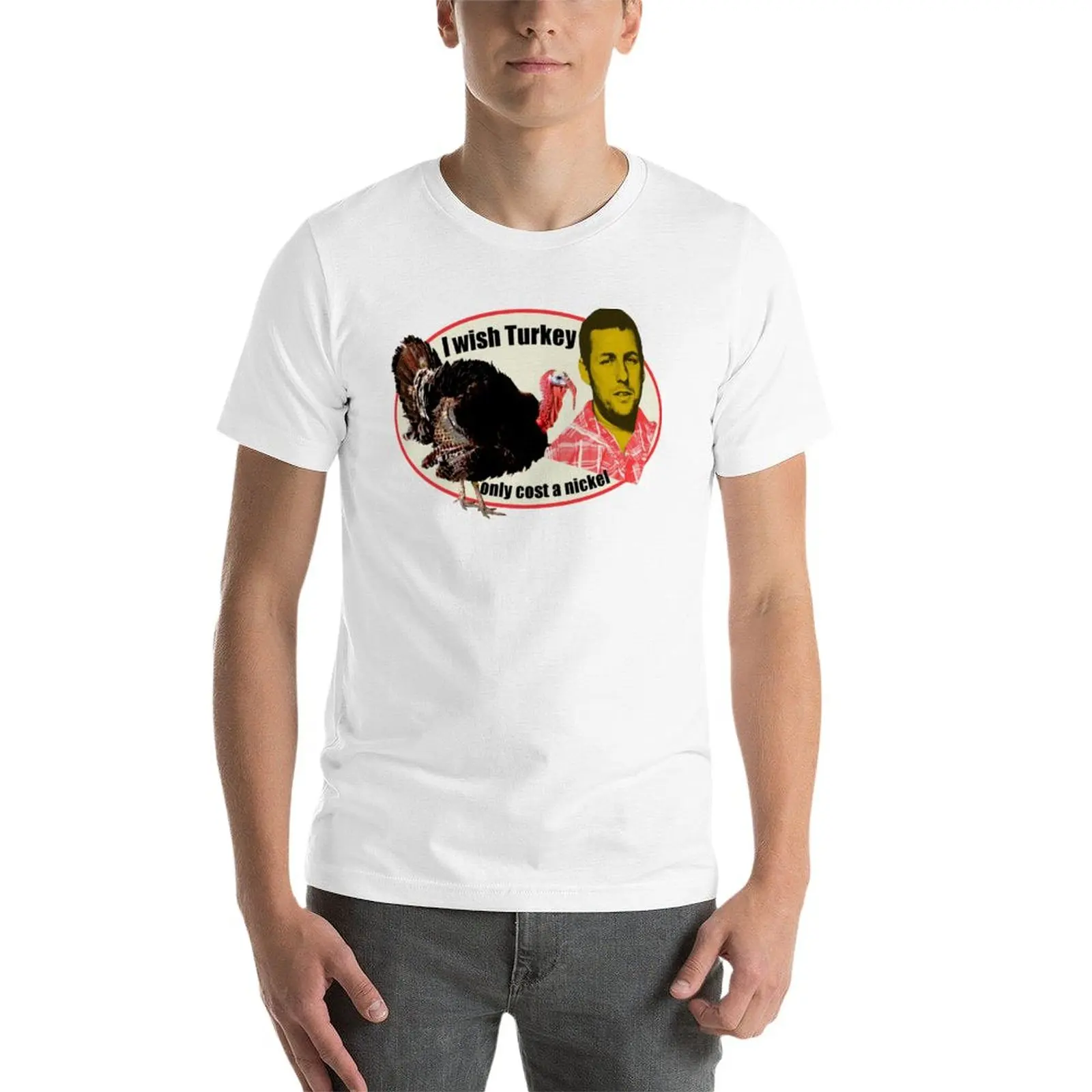 Футболка из Турции Lurkey-Sandler топы эстетическая одежда Симпатичные Мужская