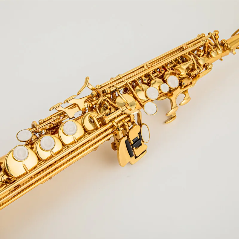 JK Keilwerth SX90II Сопрано-саксофон Gold &amp Nickel B плоский сопрано прямой с двумя грифами