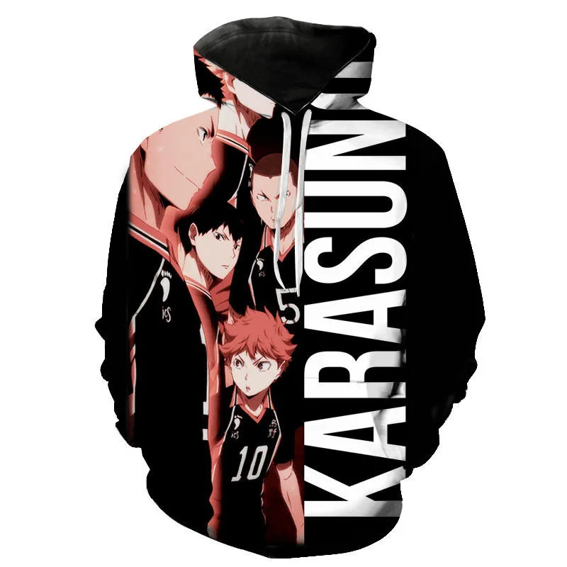 

2020 New Hoodies Fashion Comic Cartoon Haikyuu 3D Printed Men Women Children Sweatshirts Pullover Boy Girl Kids Casual Tops