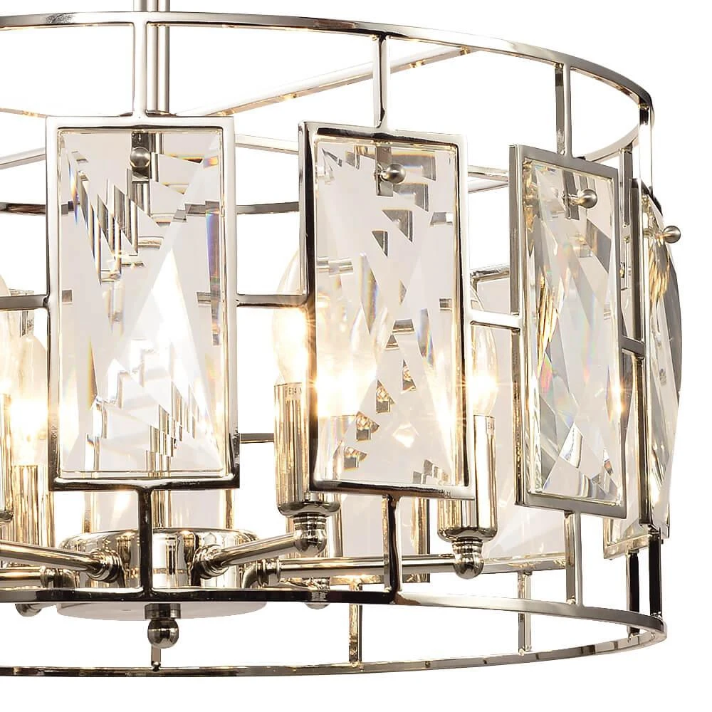 Люстра подвесная Lumien Hall Барумини LH3046/6P-NK E14 40 W Никель