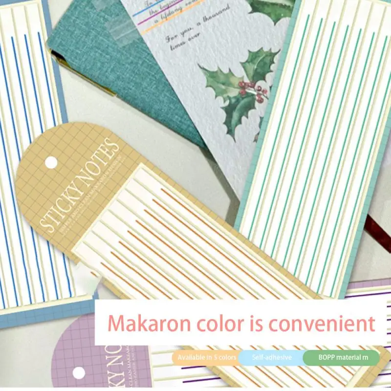 

160 Sheets Color Stickers Transparent Fluorescent Index Tabs Flags Sticky Note Stationery Children Gifts School Office Supplies