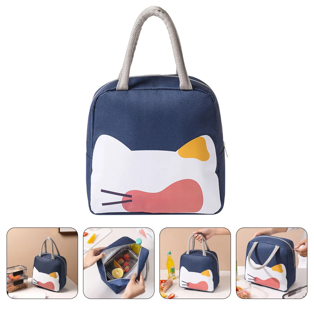 

Insulated Lunch Box Small Tote Heat Preservation Aluminum Camping Thermal Insulation Miss Women