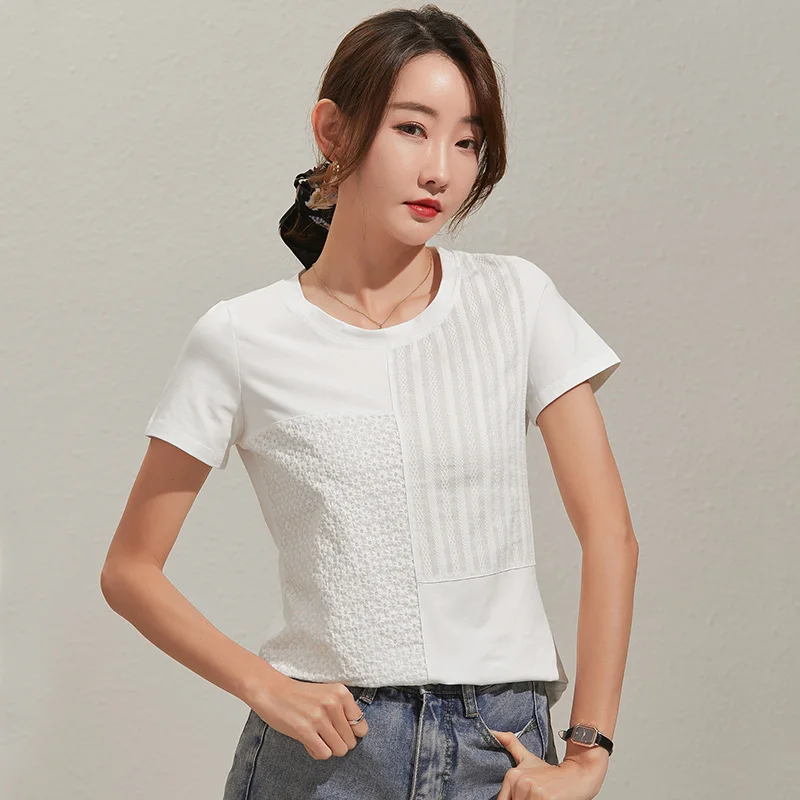 

Женский летний топ BOBOKATEER Vetemznt, футболка с коротким рукавом, женская одежда, хлопковые женские футболки с круглым вырезом, женская одежда