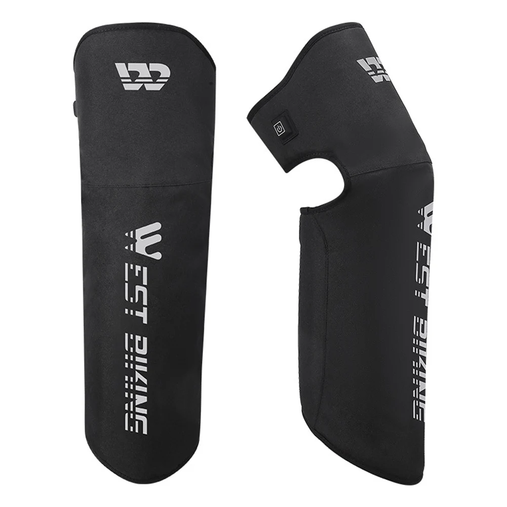 

A Pair Winter Riding Heating Leg Cover Warm Leg Cover Fleece Knee Pads Winter Heated Windproof Leg Covers Fleece Knee Pads