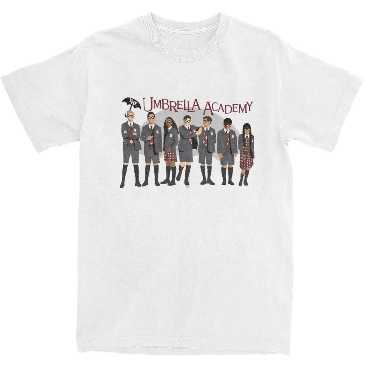 Футболка мужская с принтом зонтика 100% хлопок Y2K