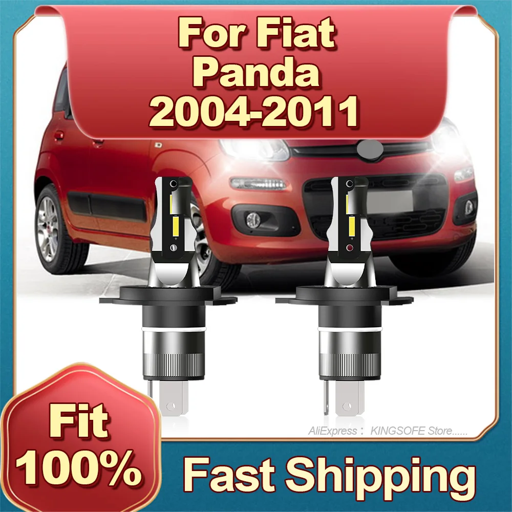 Лампа для автомобиля 6000 лм H4 2004 K все в одном Fiat Panda 2005 2006 2007 2008 2009 2010 2011