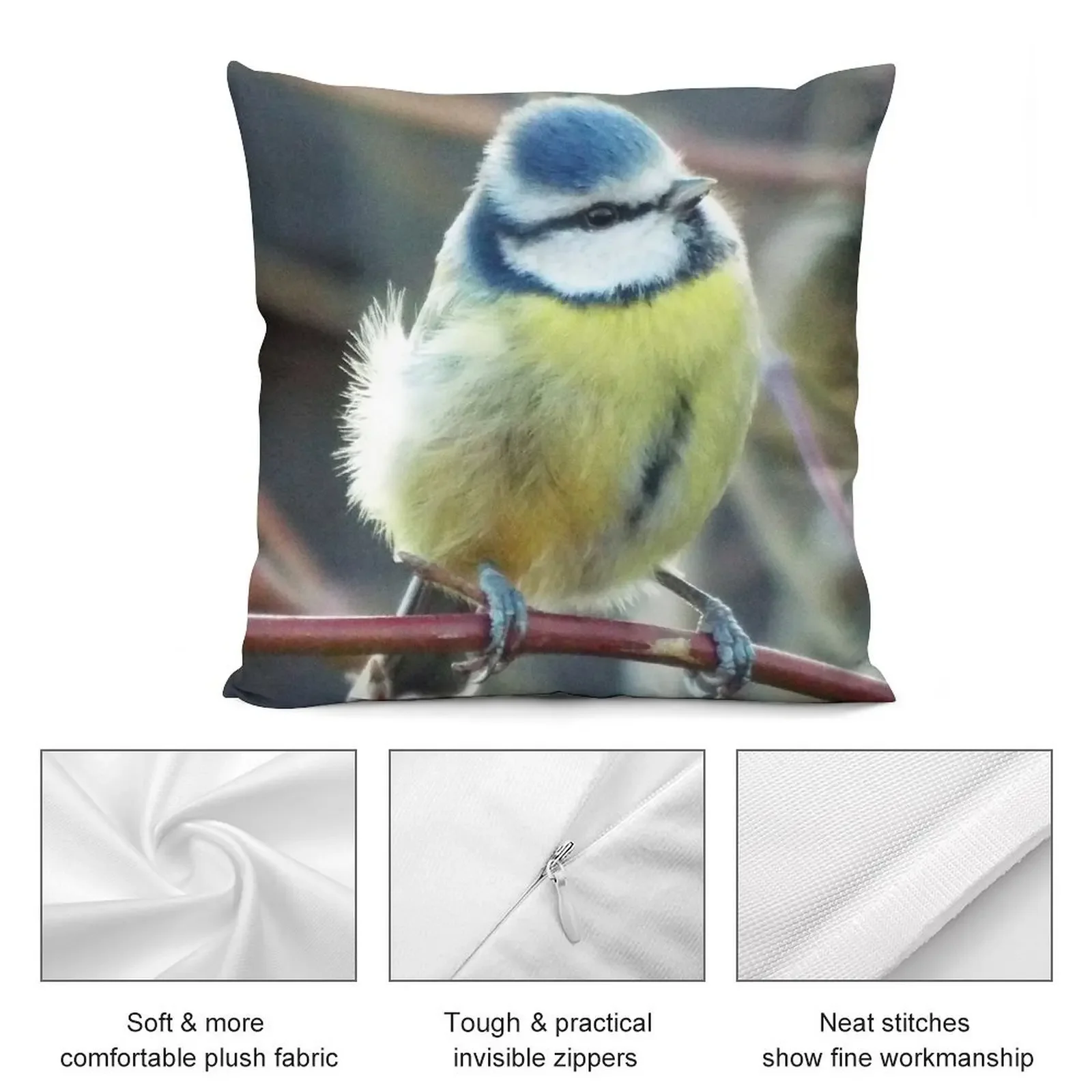 Красивые синие титаны самые милые любители птиц и мечты декоративная подушка