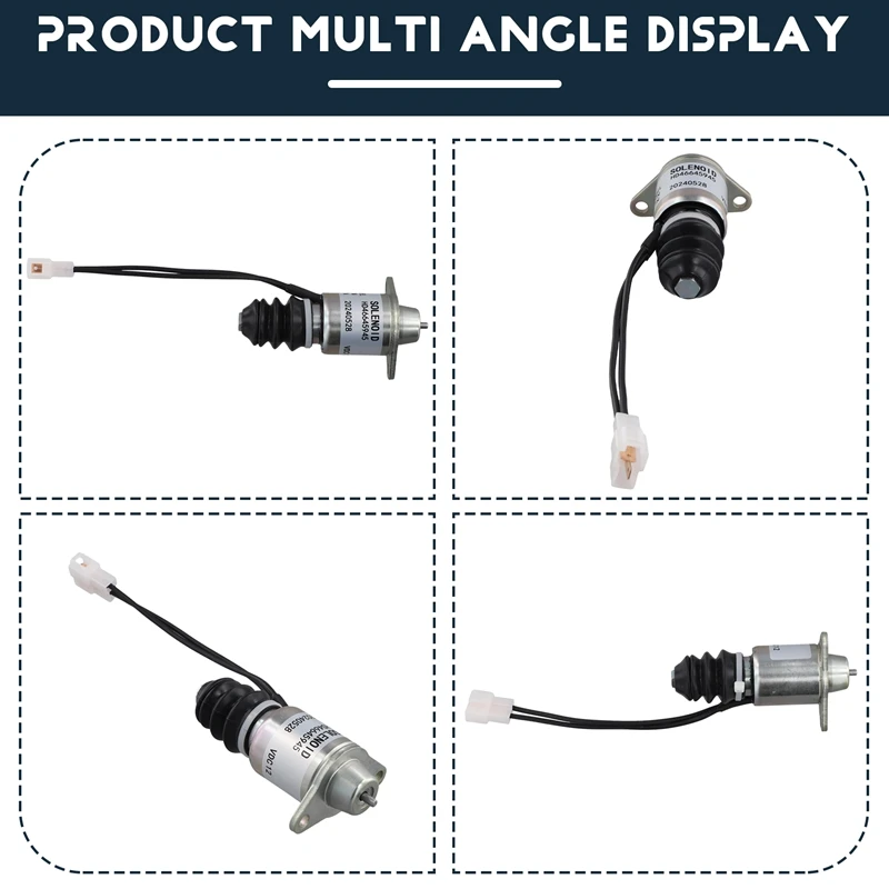 12V Электромагнит отключения подачи топлива 1510SP-12ETS для судового двигателя Yanmar 2YM15