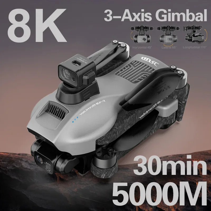 

Новинка F13 Профессиональный GPS 3-осевой стабилизационный карданный бесщеточный Радиоуправляемый квадрокоптер Дроны с HD-Камерой 8K дальность 5 км 5G Wifi FPV Дрон