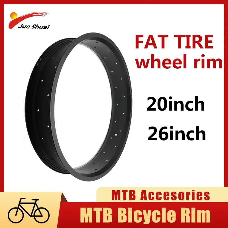 

Bike Accessories MTB 20'' 26''*4.0 Bicycle Accessories Wheel Rim 36 Holes Snow Bike Aluminum Alloy Electric Bike Fat Tire Rim