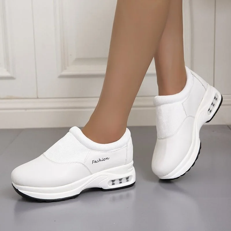 

Women's Sneakers Casual Wedge Shoes Thick Sole Vulcanized Shoes Breathable Walking Shoes Fall Non-Slip Women's Shoes Large Size