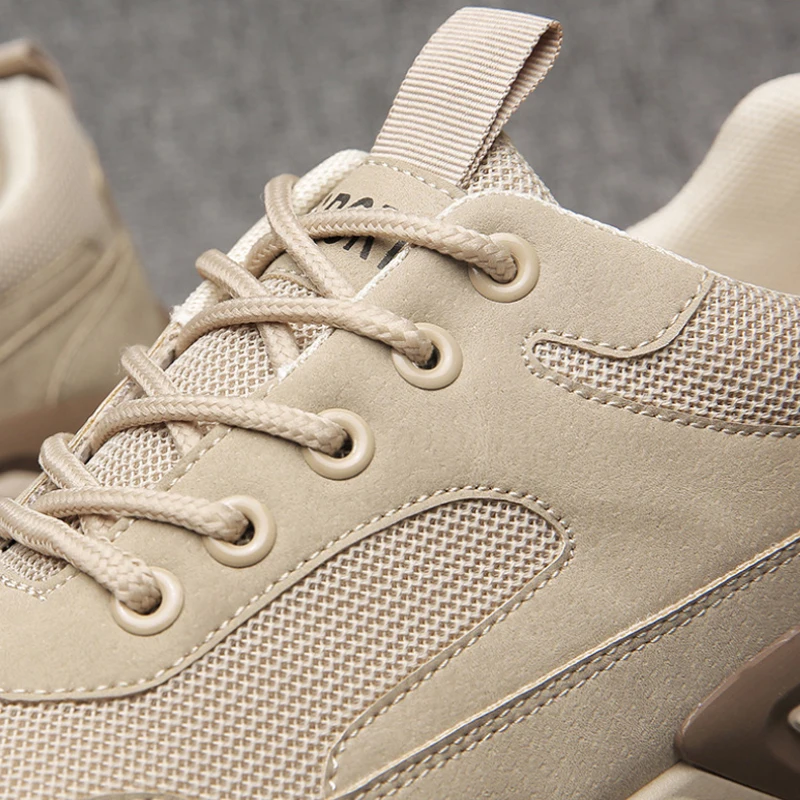 Xiaomi SALUDAS Male Sneakers New Luxury Leather Casual Shoes Breathable Soft-sole Mesh Running Shoe Outdoor Tennis Sneakers Men