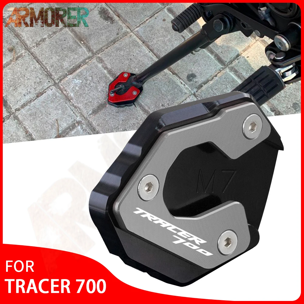 

For YAMAHA TRACER 700 TRACER700 2016-2018 2019 2020 2021 2022 Motorcycle Accessories Kickstand Side Stand Extension Enlarger Pad