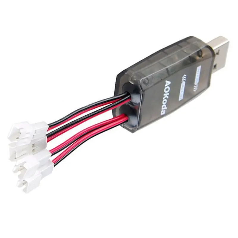 Фото Аккумулятор Aokoda CX405 4CH Micro USB для 1S Lipo/Lihv батарей 4.2V/4.35V для радиоуправляемых вертолетов, самолетов и дронов №3