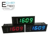 3 in 1 time dual temperature voltage embedded electronic clock module car electronic clock modification time module