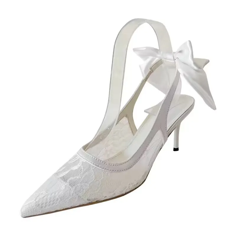 Женские туфли-лодочки 7 см белые туфли на высоком каблуке женские удобные летние