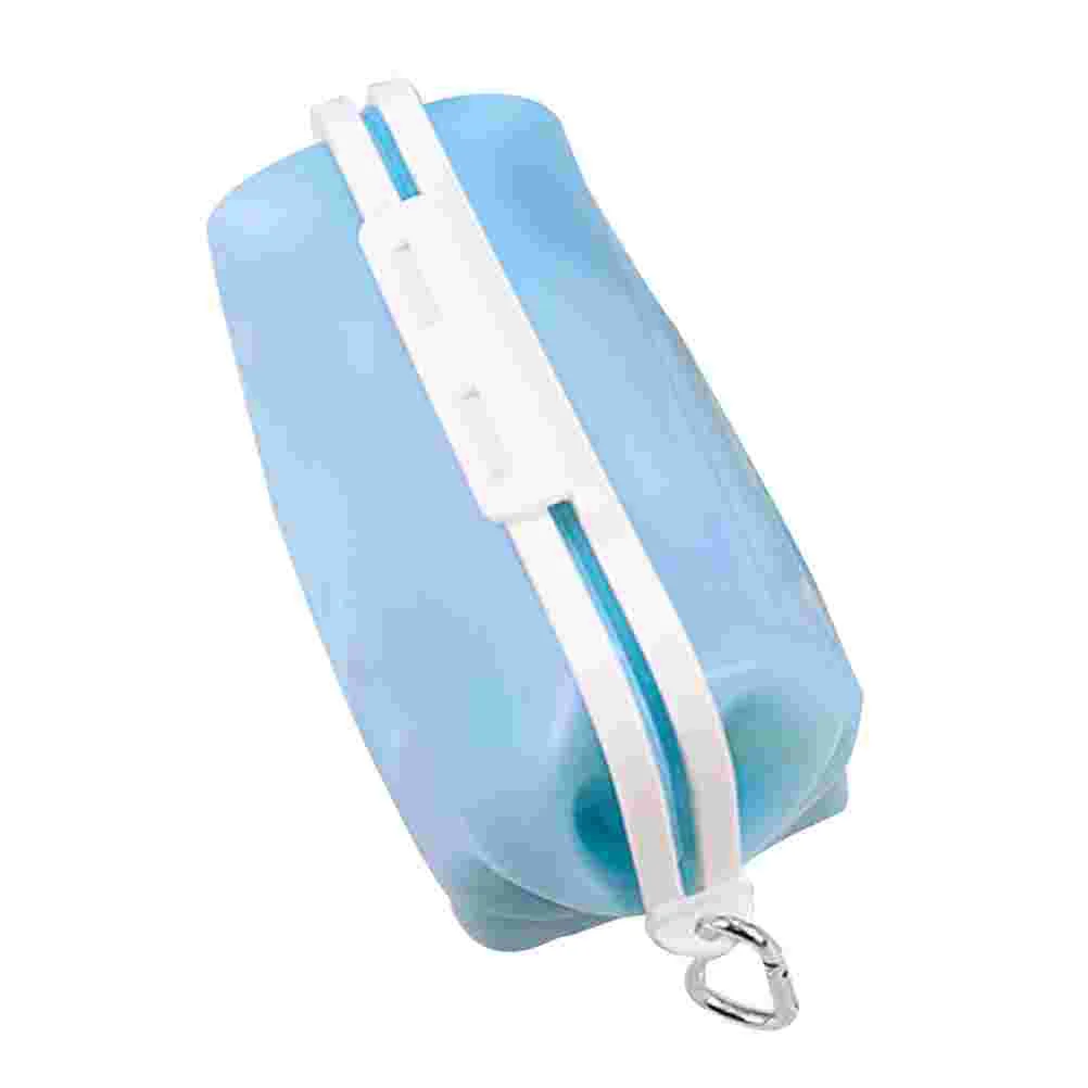 

Складной силиконовый Пакет для еды с пряжкой, герметичный контейнер, многоразовый пакет для свежести, пакет для морозильной камеры