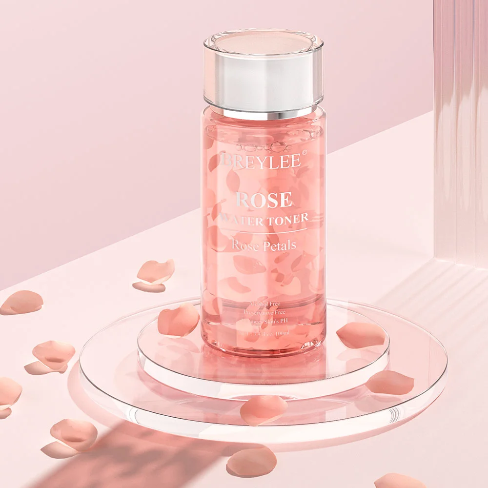 

BREYLEE Face Care Toner Rose Water Essence Facial Tonic Hydrating Large Pores Anti-Wrinkle Firming Moisturizing Serum Skin Care