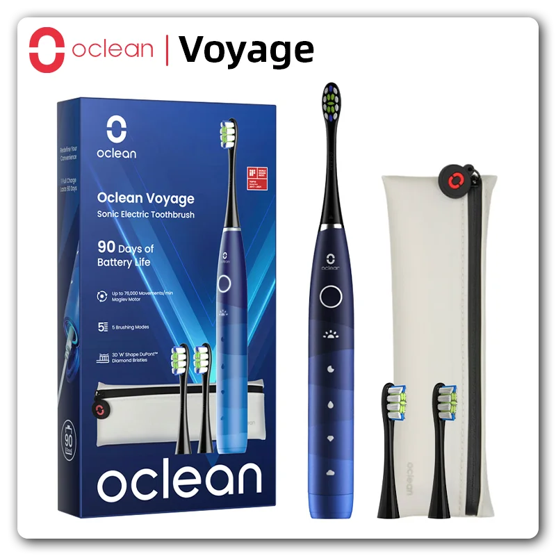 Зубная щетка Oclean Voyage ультразвуковая перезаряжаемая Автоматическая, IPX7