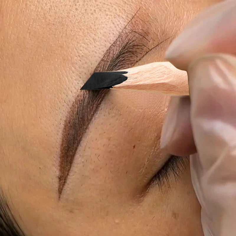 

Waterproof Wooden Eyebrow Pencil Natural Black Brown Long Lasting Professional Cosmetics Eyebrows Makeup Eyebrow Tattoo Tint Pen