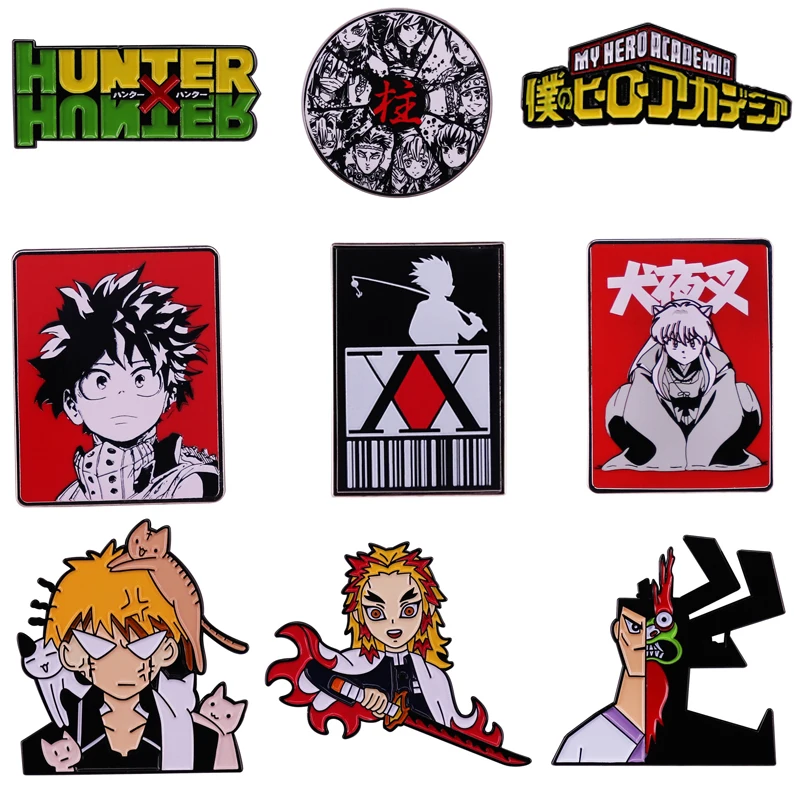 

HUNTER×HUNTER Japanese Anime Manga Brooch Enamel Brooch Pins Badge Lapel Pins Metal Fashion Jewelry Accessory Gifts