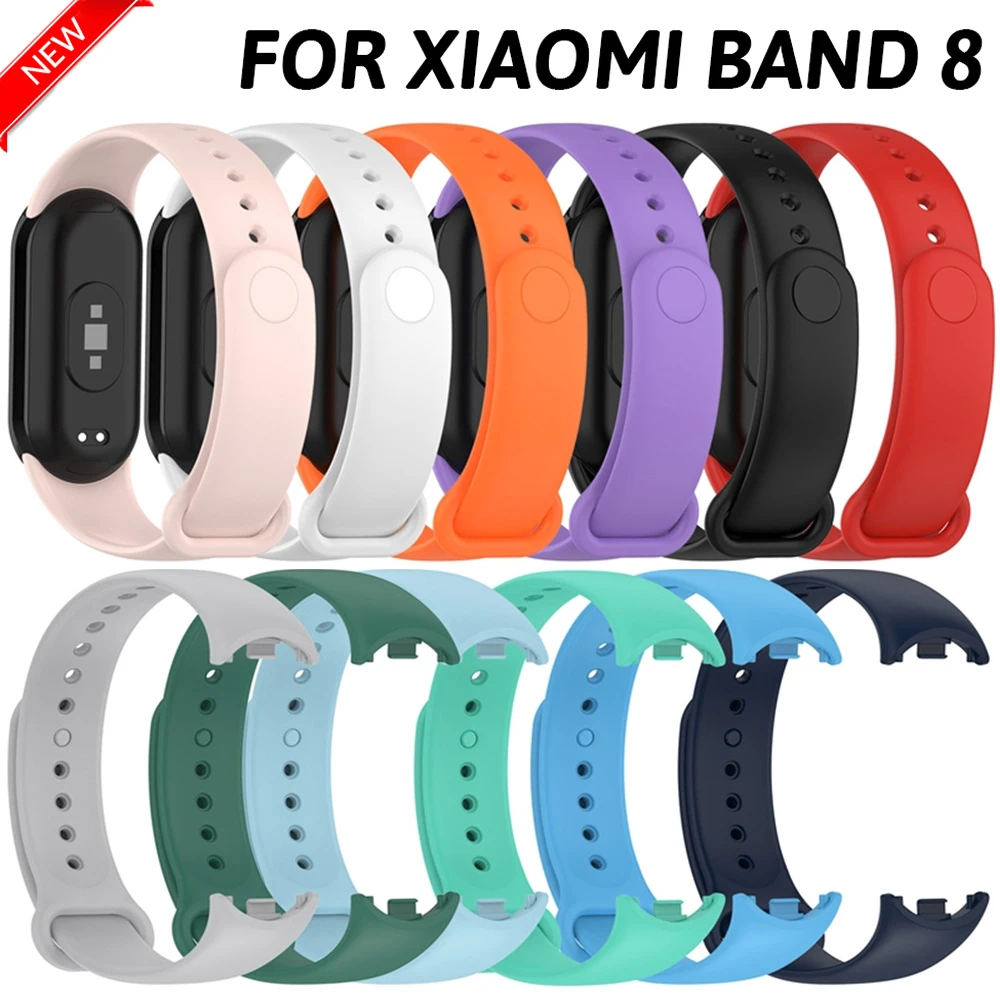 

Rubber Strap for Mi Band 8 Bracelet Xiaomi Mi Band 8 NFC Silicone Sport Strap Quick Release Correa Miband 8 SmartWatch Wristband