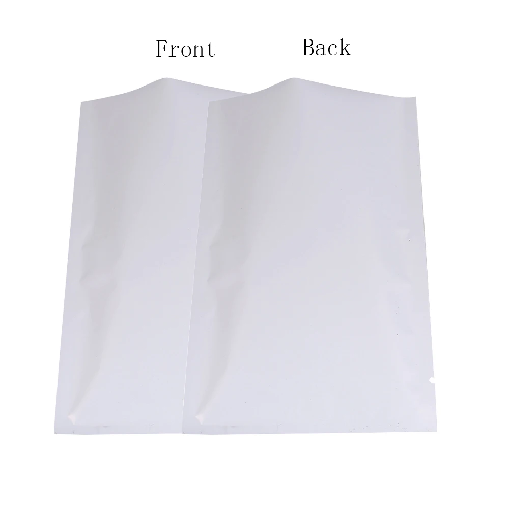 100 шт. матовая белая термосвариваемая плоская упаковка майларовый мешочек с
