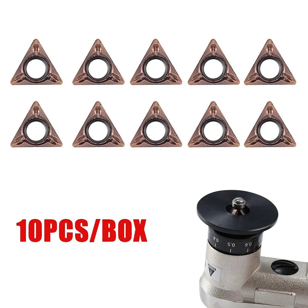 

10pcs/box TMPT080204N Blades Carbide For Pneumatic Chamfering Machine Part Semi-finishing And Finishing Turning Inserts