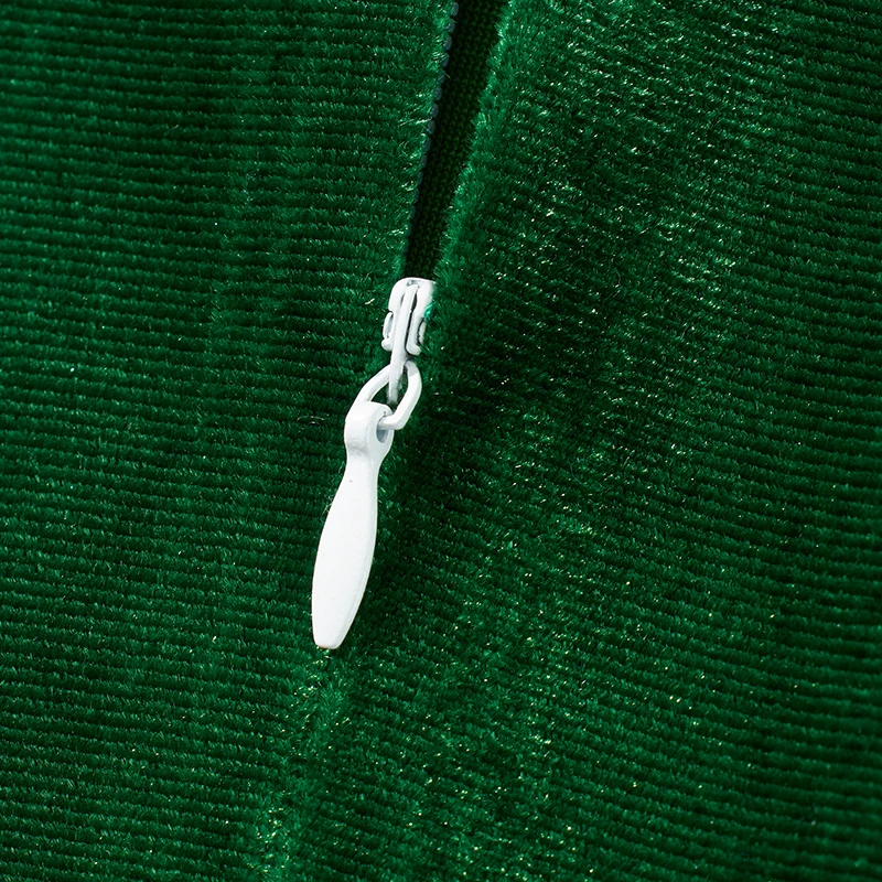 Женский оригинальный комплект для косплея зеленое бархатное платье средней