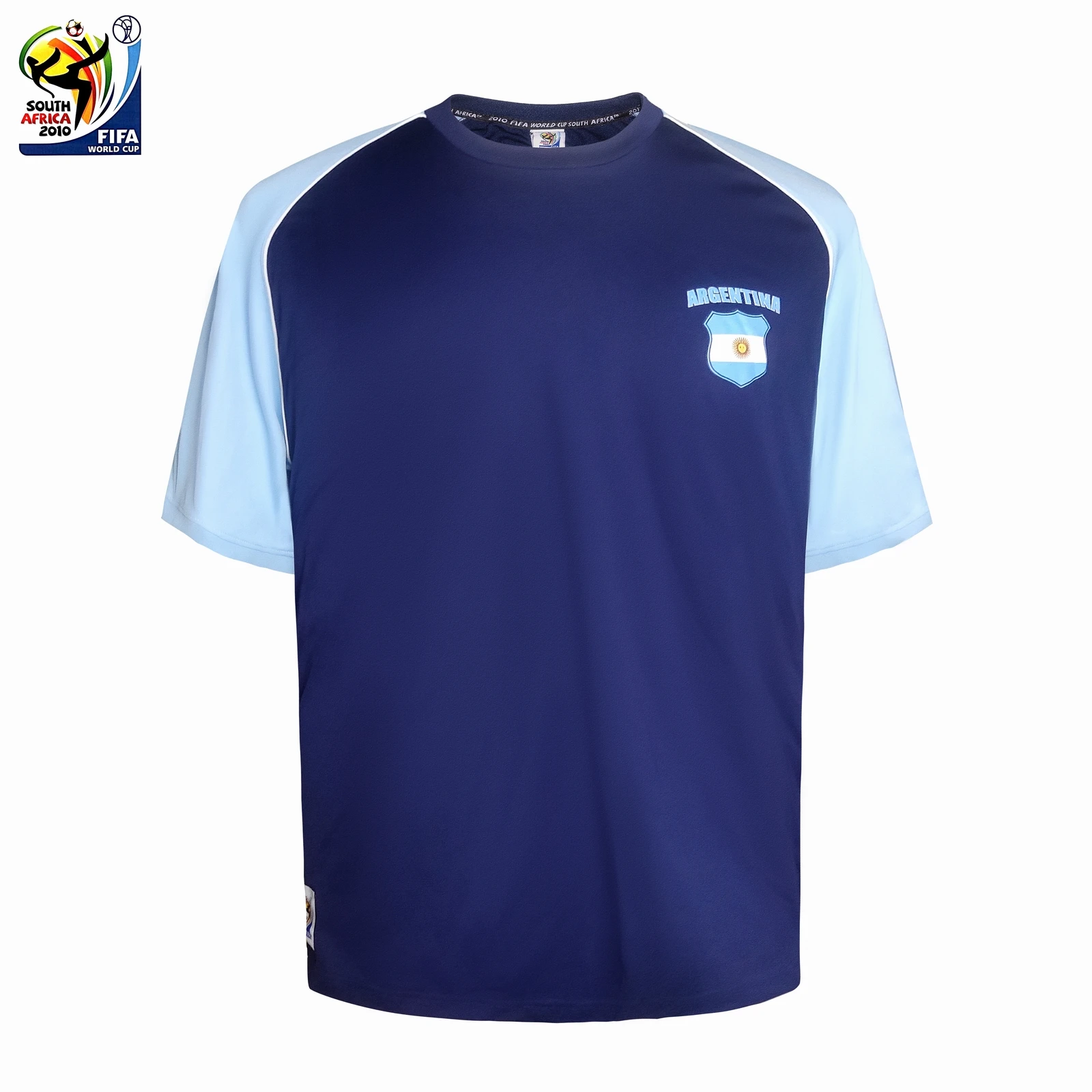 

2010 South Africa World Cup Argentina away team jersey fan shirt commemorative men's T-shirt polyester imported