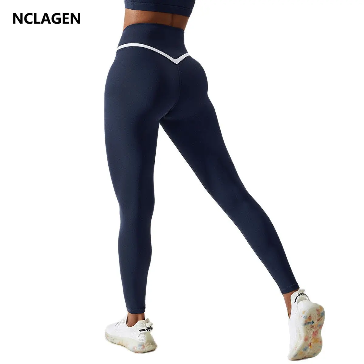 

NCLAGEN Yoga Pants Women's High Waist Hip Lifting Fitness Leggings Running Training Tights Gym Clothing High Elastic Workout