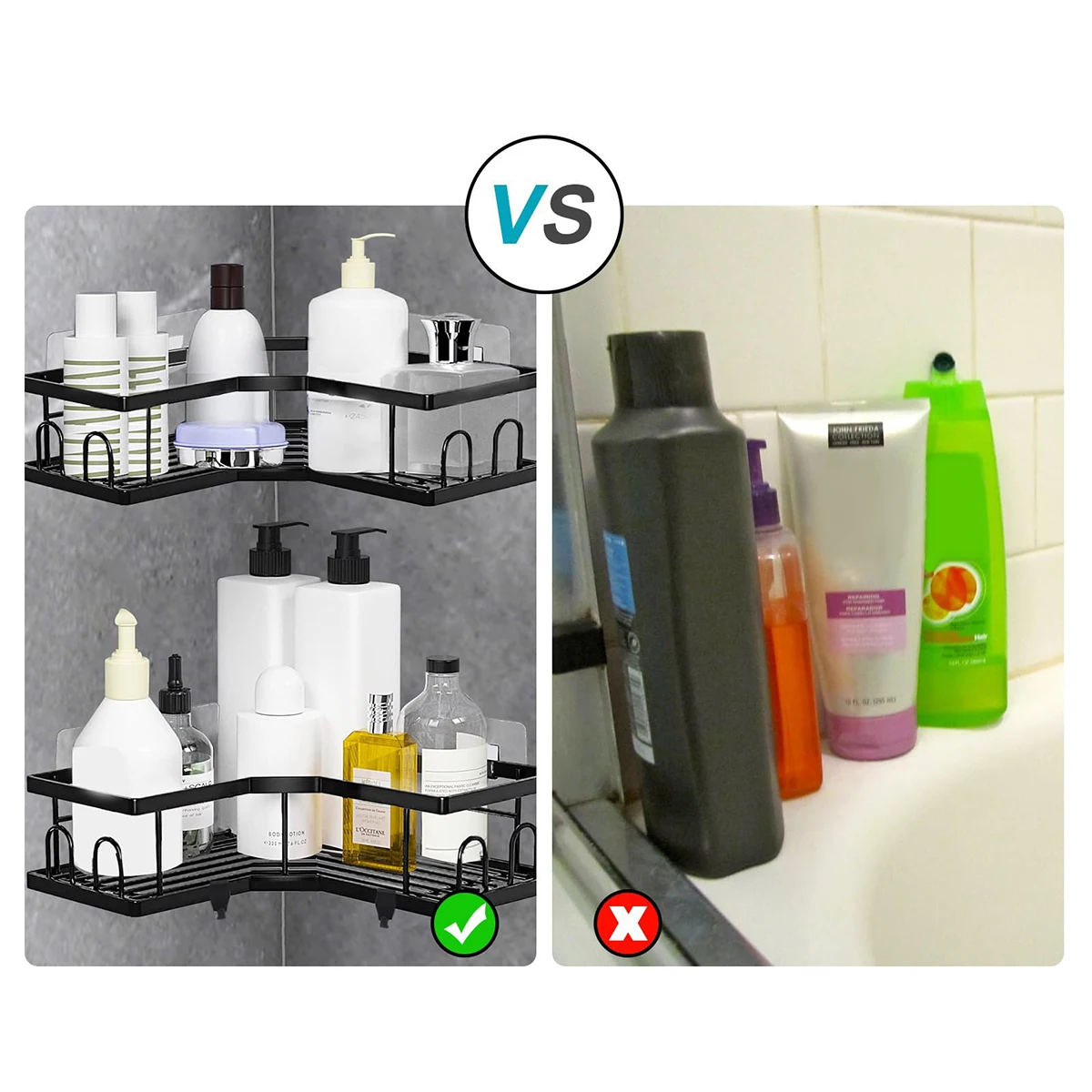 Органайзер для сиденья душа настенная стойка корзины с крючками сверление не