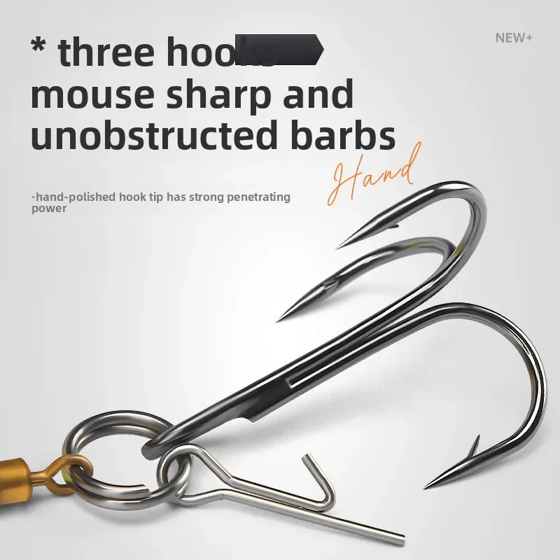 Фото MUKUN Mouse Baby Swimbait Bucktail Mouse Lure Wąsy Rig Muskie Pike Рыбалка Игра Ручная завязка из оленьей шерсти Корпус Твердая снасть №3