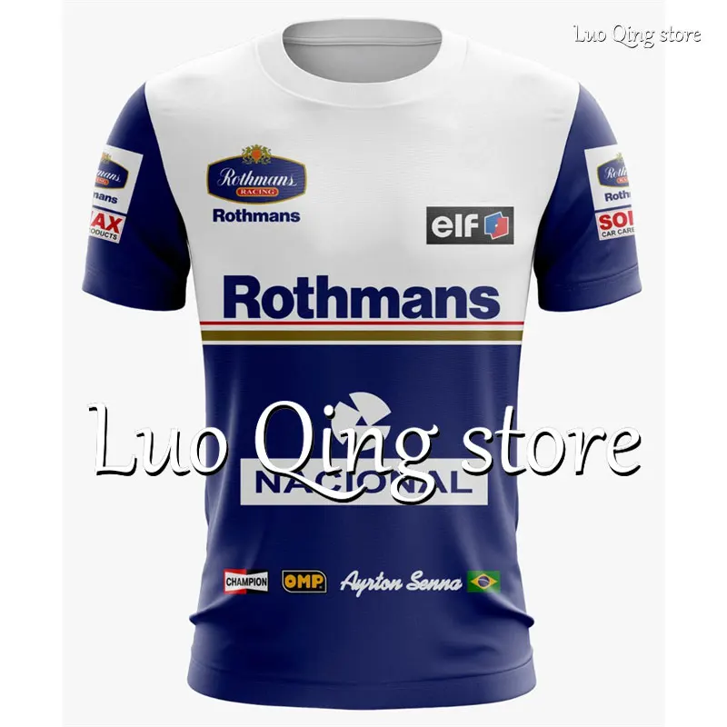 

2023 Summer Men's Tops Retro Casual Breathable O-Neck Short Sleeve Outdoor Racing Extreme Sport Oversized T-shirts Street Wear