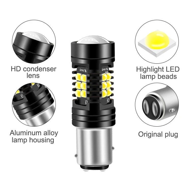 Флэш-память 1156 ba15s P21W BAU15S PY21W 7443 W21/5W 3030 21SMD для флэш-памяти