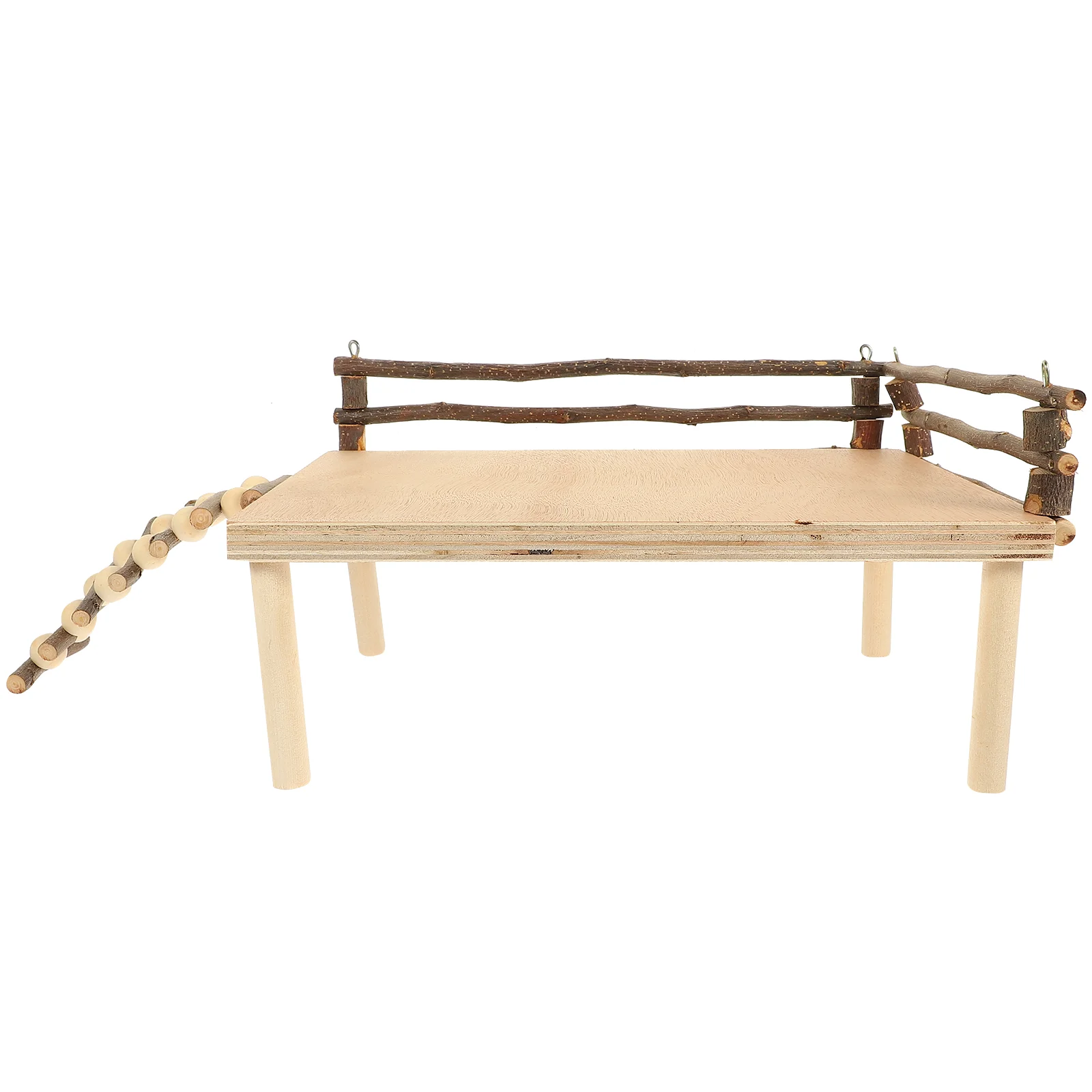 

Hamster Ladder Platform Toy Climbing Cage Wooden Activity Animals Bridge Wood Toys Playground Fences Animal Stand Hamsters Fence