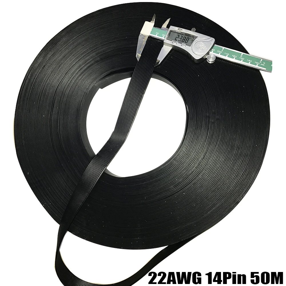 Протестированный резиновый провод 22AWG 0 3 мм2 силиконовая линия 12P 14P