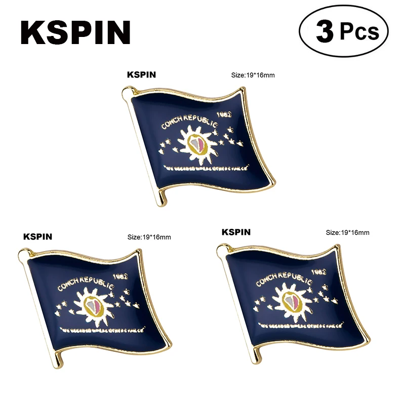 Броши с флагом раковины набор из 3 штук