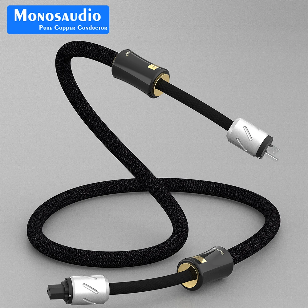 Monosaudio 5N Pure Silver Кабель питания Eclipse Reference HiFi Audio Interconnect Разъем EU/US Schuko