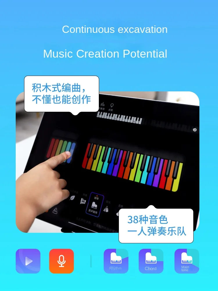 Музыкальная клавиатура для детей и взрослых