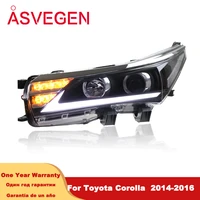 car lights for toyota corolla headlight lexus style 2014 2016 daytime running light led turn signal lamp low high beam